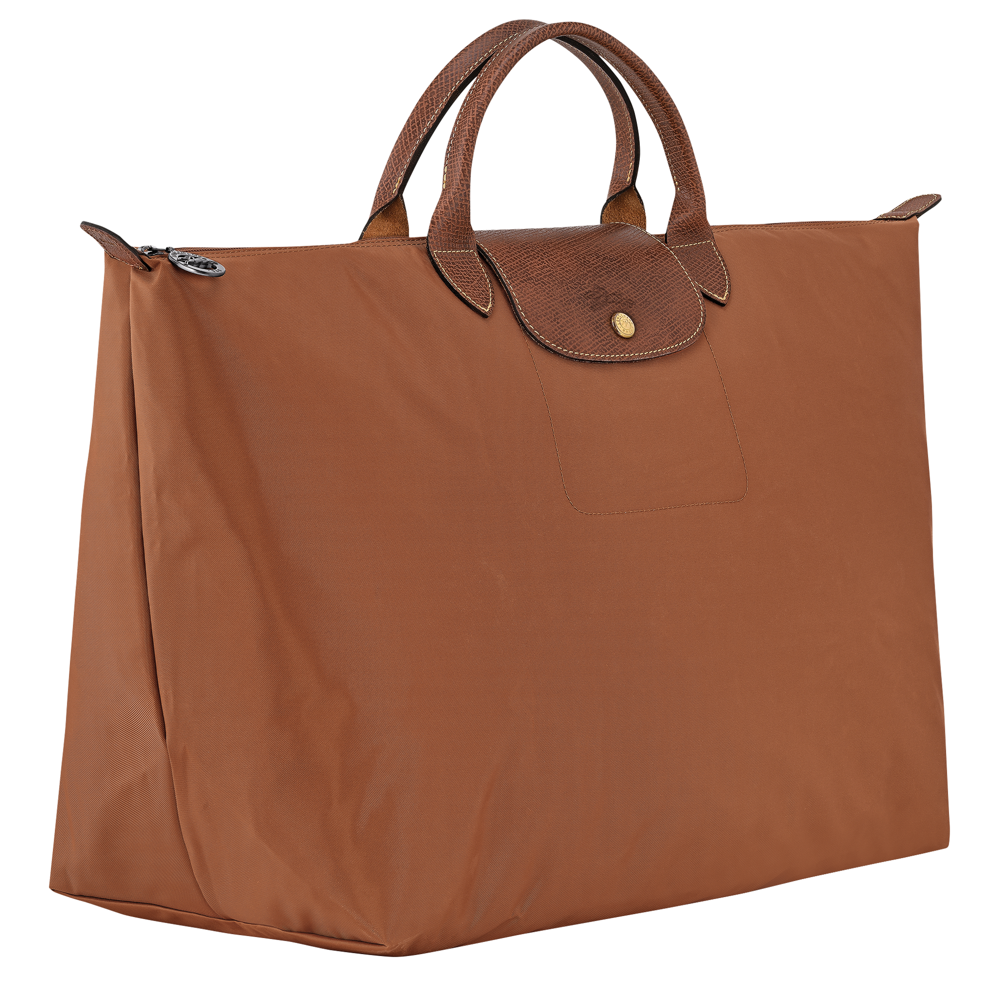 Le Pliage Original L Travel bag / Cognac - Recycled canvas - Image 3