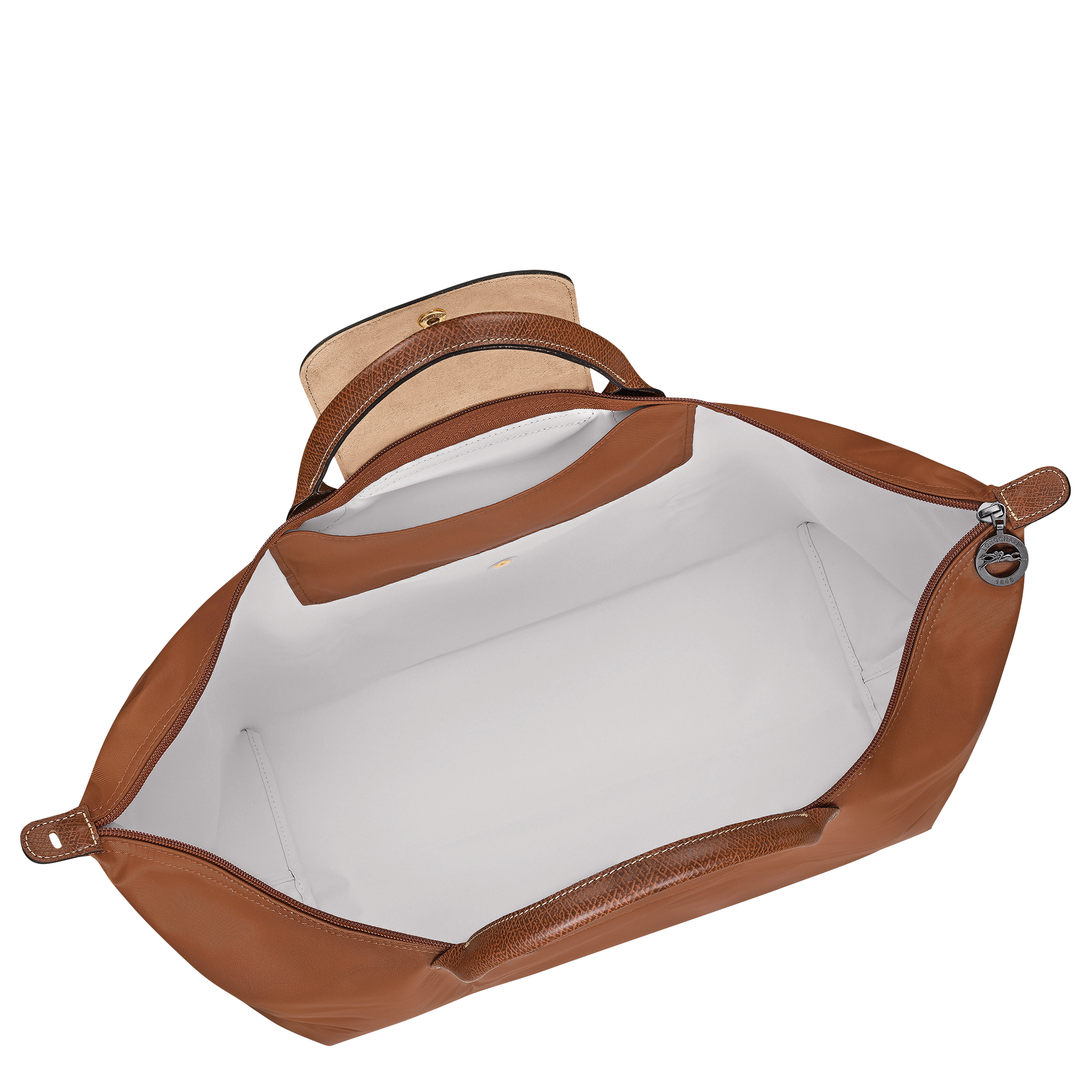 Le Pliage Original L Travel bag / Cognac - Recycled canvas - Image 5
