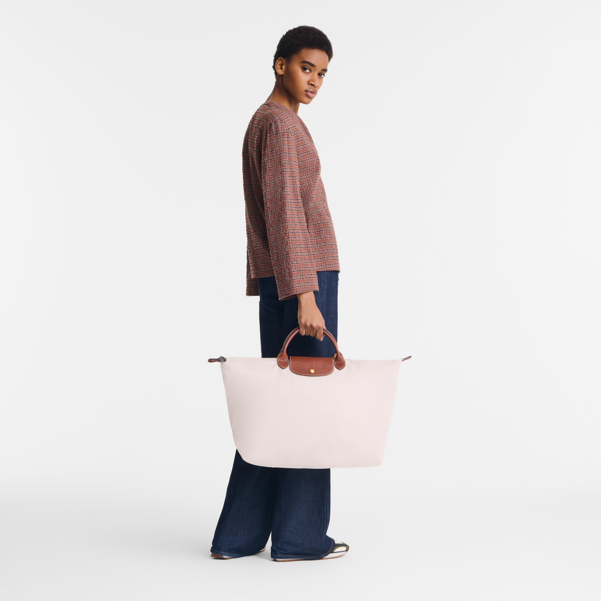 Le Pliage Original L Travel bag / Cognac - Recycled canvas - Image 9