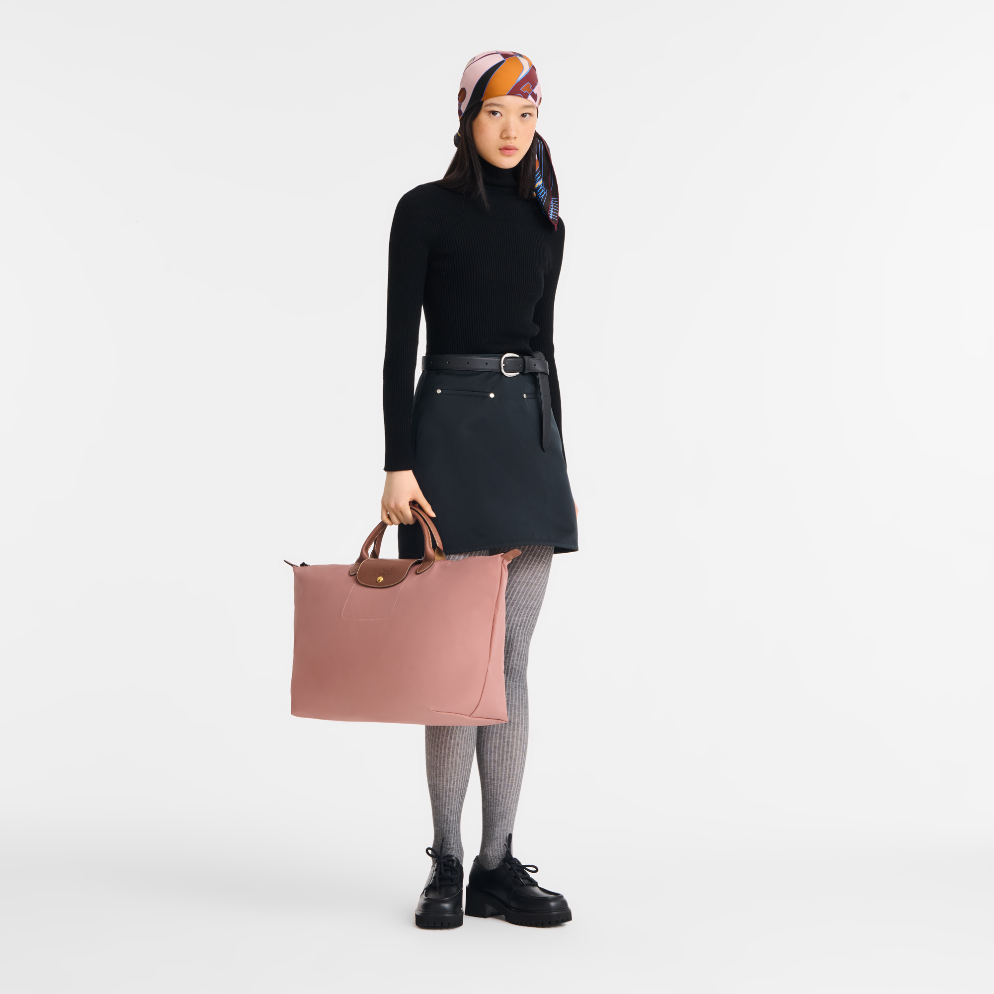 Le Pliage Original L Travel bag / Cognac - Recycled canvas - Image 57