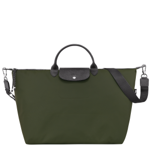Le Pliage Energy L Travel bag / Khaki - Recycled canvas