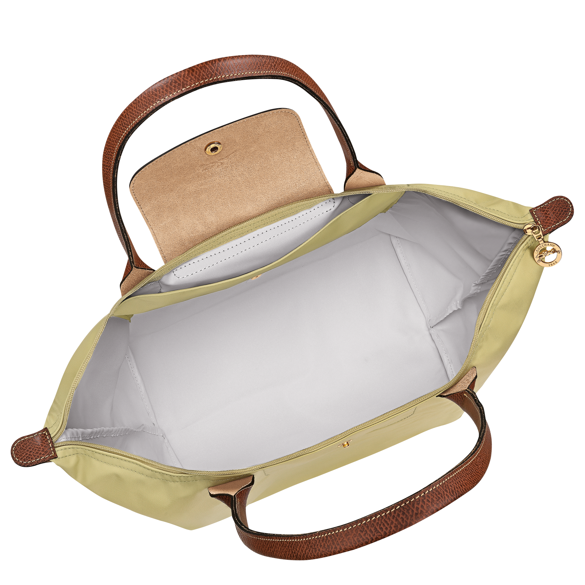 Le Pliage Original L Tote bag / Pistachio - Recycled canvas - Image 4