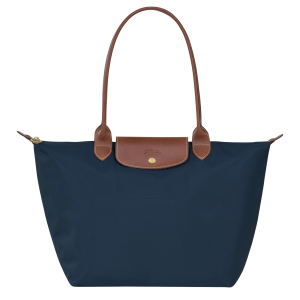 Le Pliage Original L Tote bag / Navy - Recycled canvas