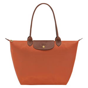 Le Pliage Original L Tote bag / Brick - Recycled canvas