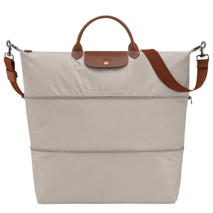 Le Pliage Original Travel bag expandable / Pebble - Recycled canvas