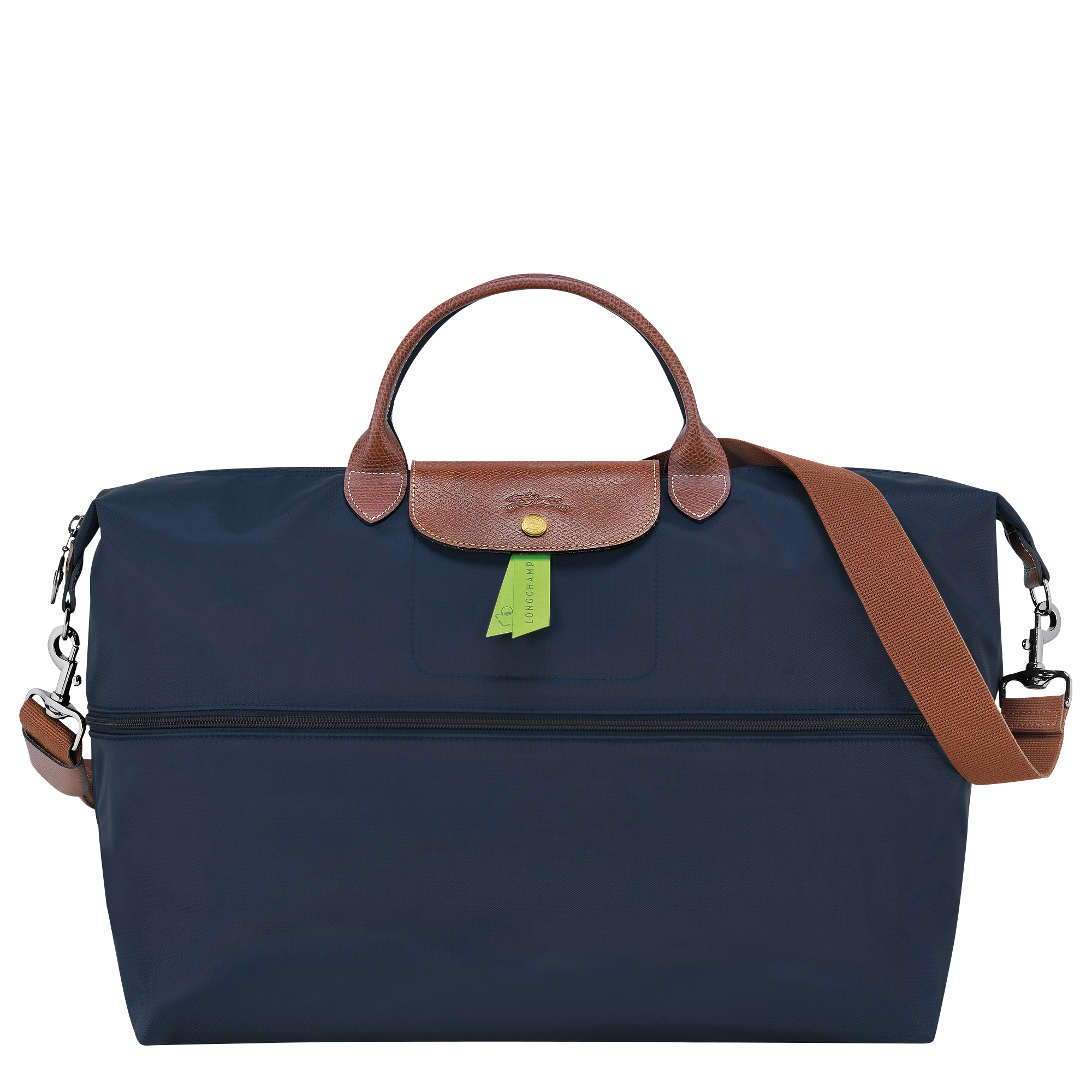Le Pliage Original Travel bag expandable / British Green - Recycled canvas - Image 16