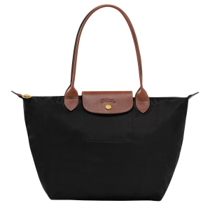 Le Pliage Original M Tote bag / Black - Recycled canvas