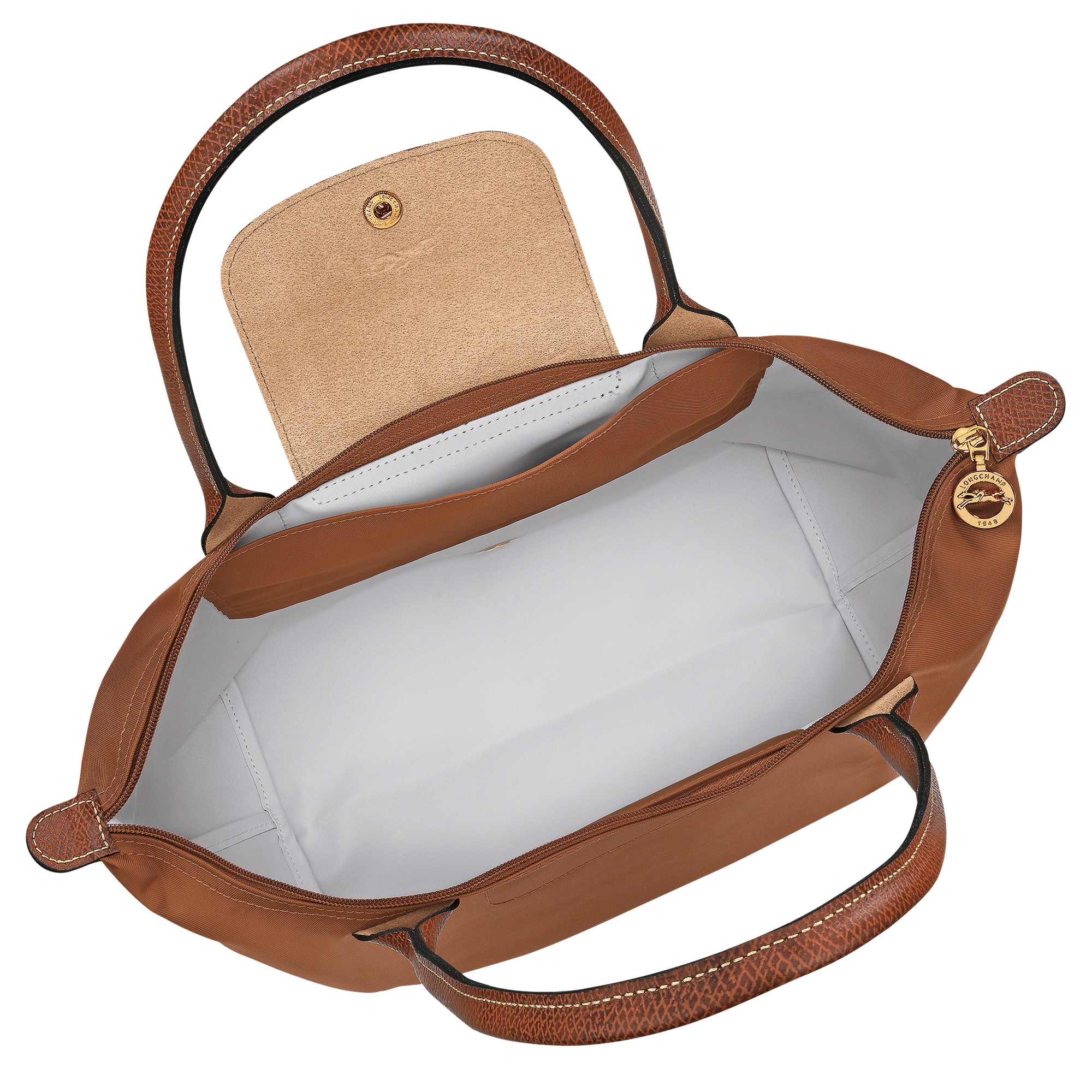 Le Pliage Original M Tote bag / Cognac - Recycled canvas - Image 4