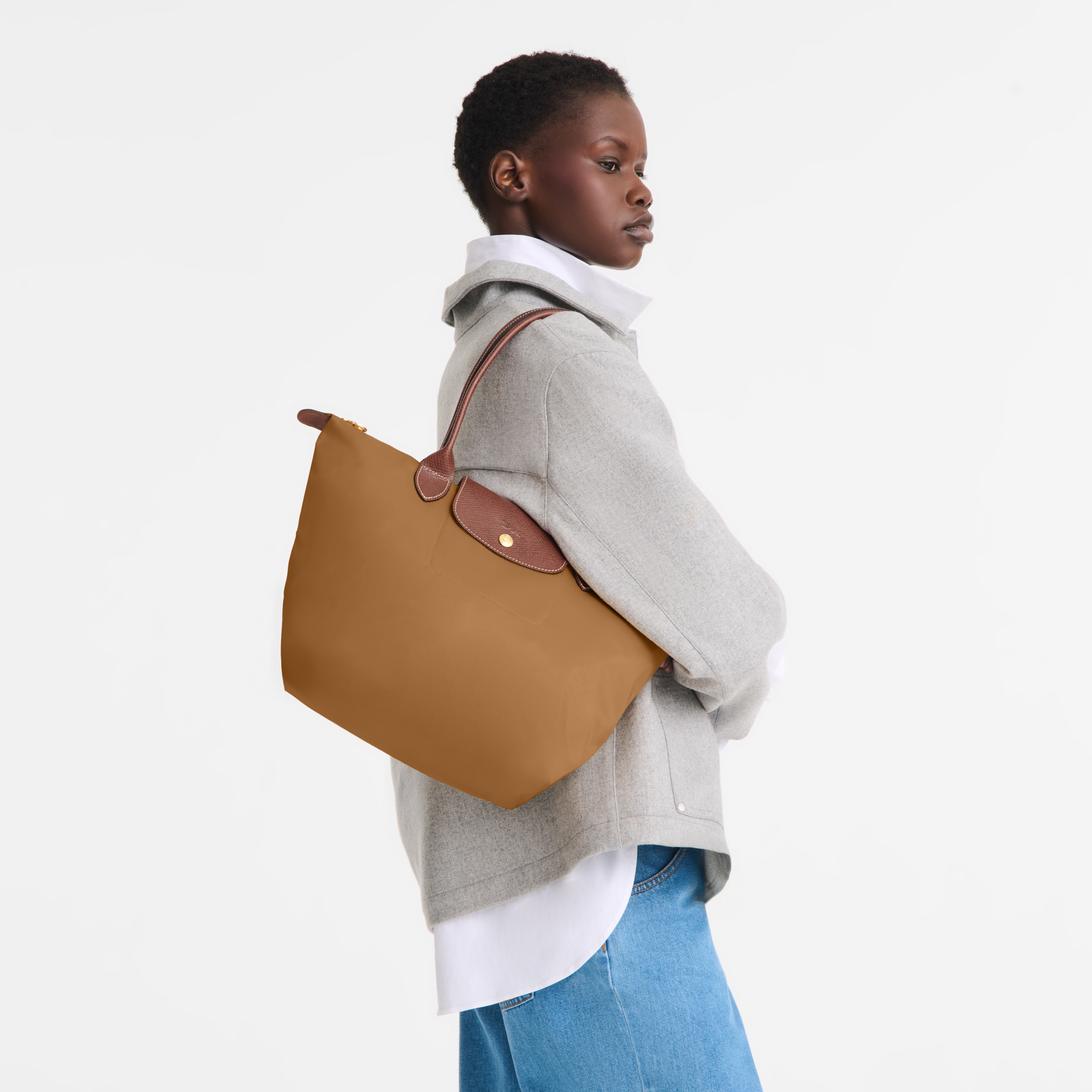 Le Pliage Original M Tote bag / Cognac - Recycled canvas - Image 32