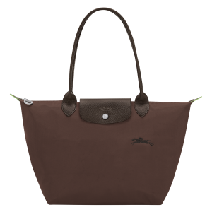 Le Pliage Green M Tote bag / Mocha - Recycled canvas