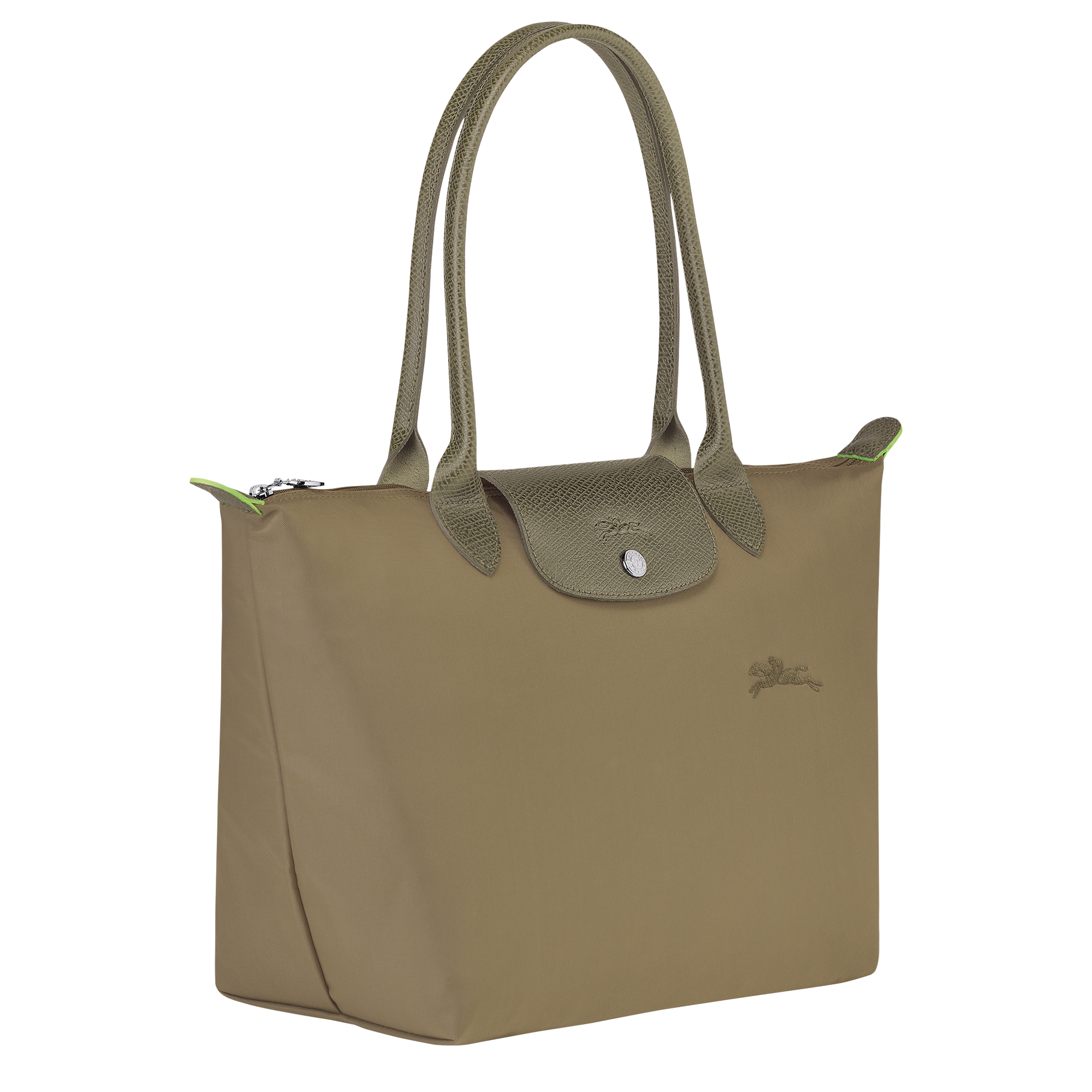 Le Pliage Green M Tote bag / Pomegranate - Recycled canvas - Image 22