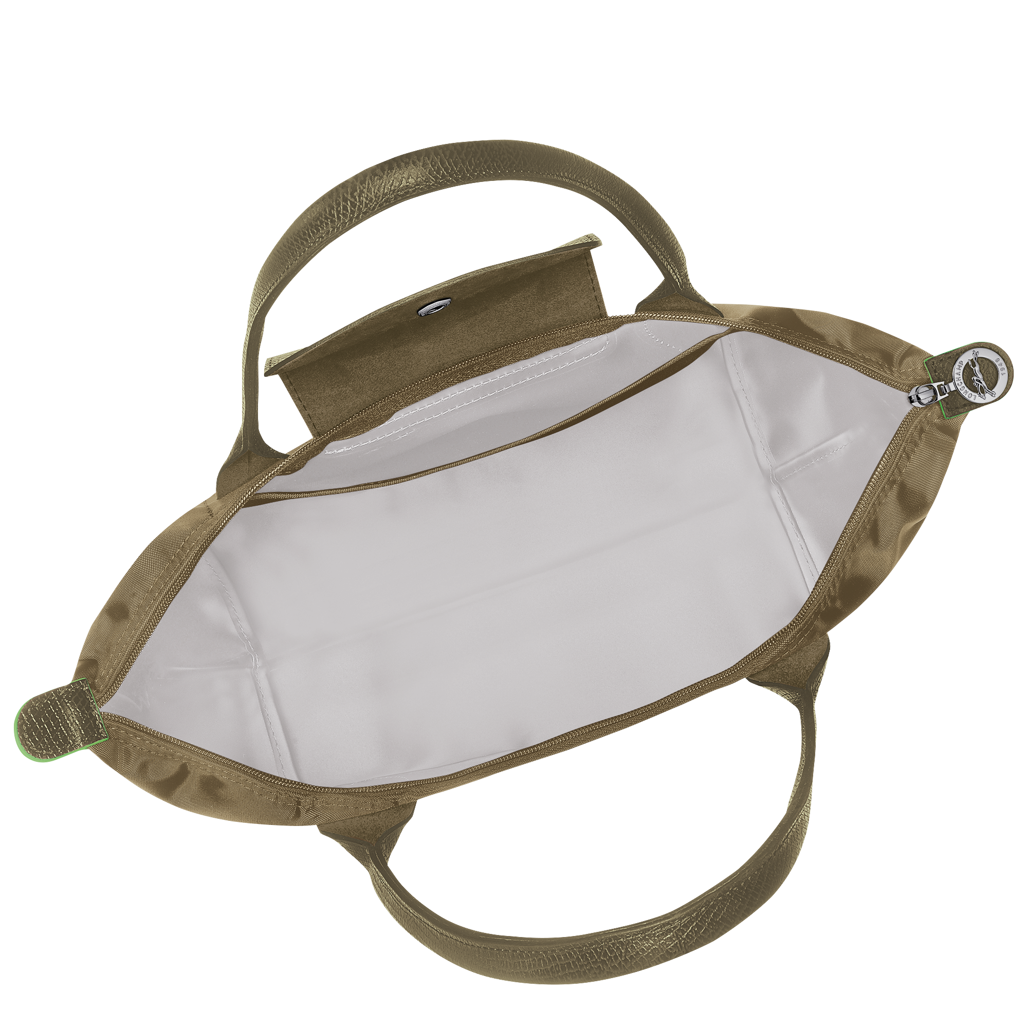 Le Pliage Green M Tote bag / Pomegranate - Recycled canvas - Image 24