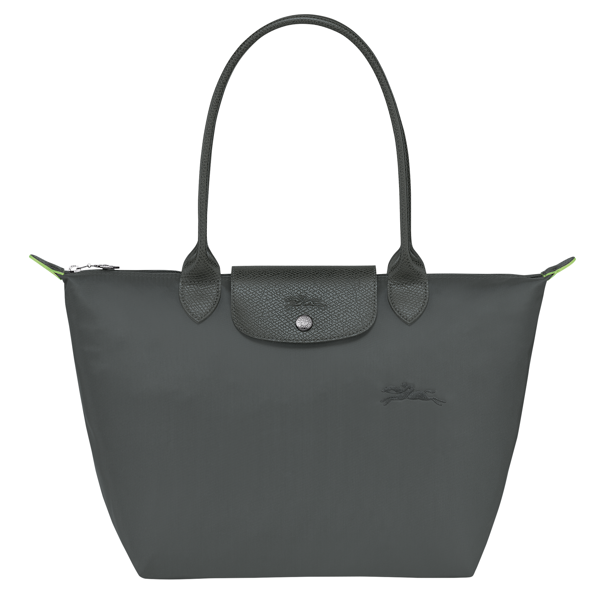 Le Pliage Green M Tote bag / Pomegranate - Recycled canvas - Image 8