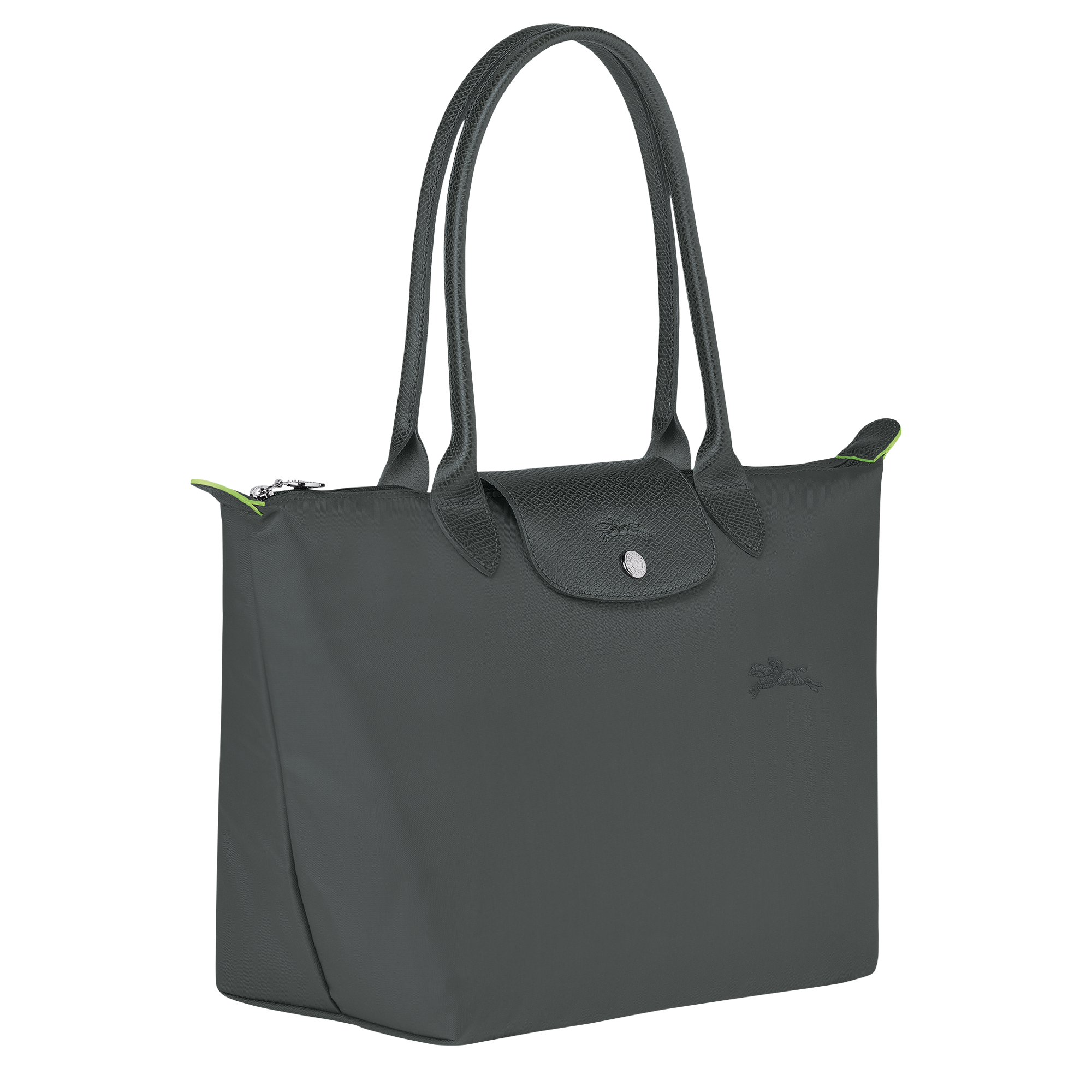 Le Pliage Green M Tote bag / Pomegranate - Recycled canvas - Image 10