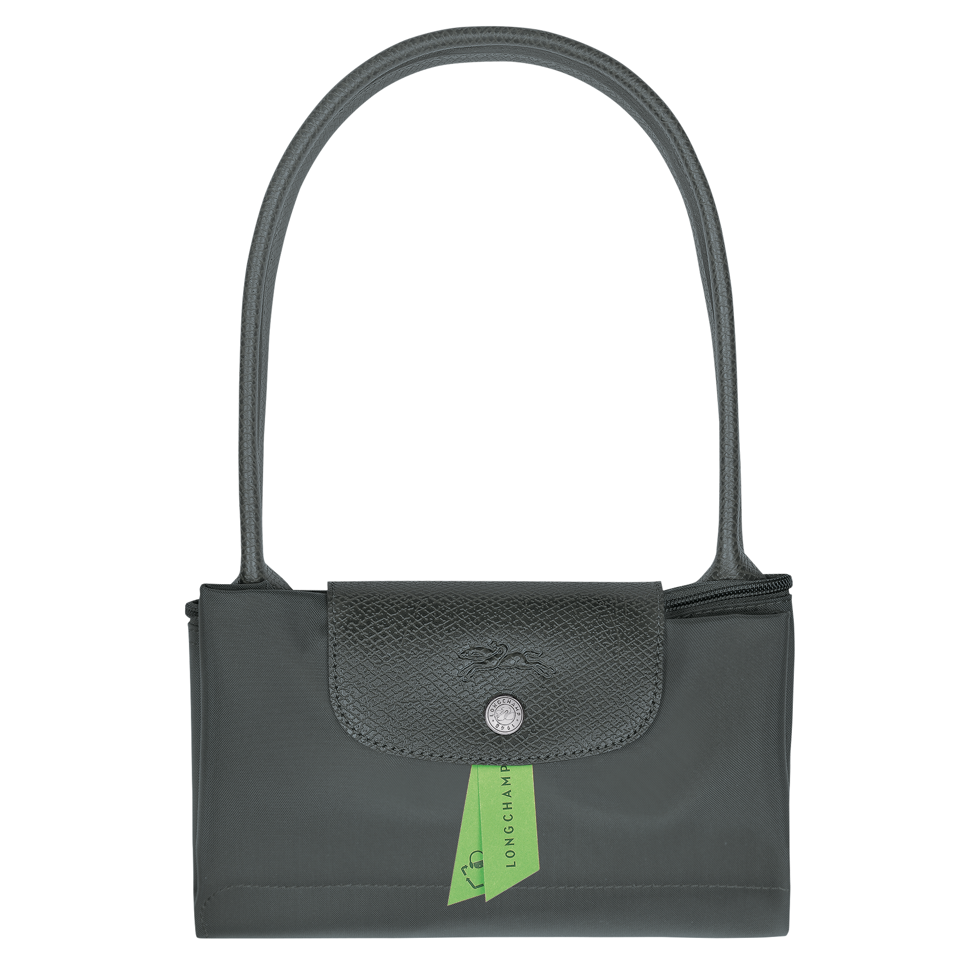 Le Pliage Green M Tote bag / Pomegranate - Recycled canvas - Image 13
