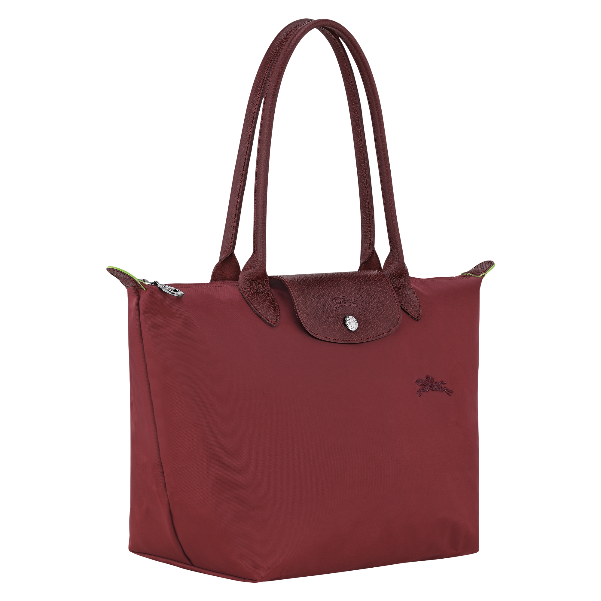 Le Pliage Green M Tote bag / Pomegranate - Recycled canvas - Image 3
