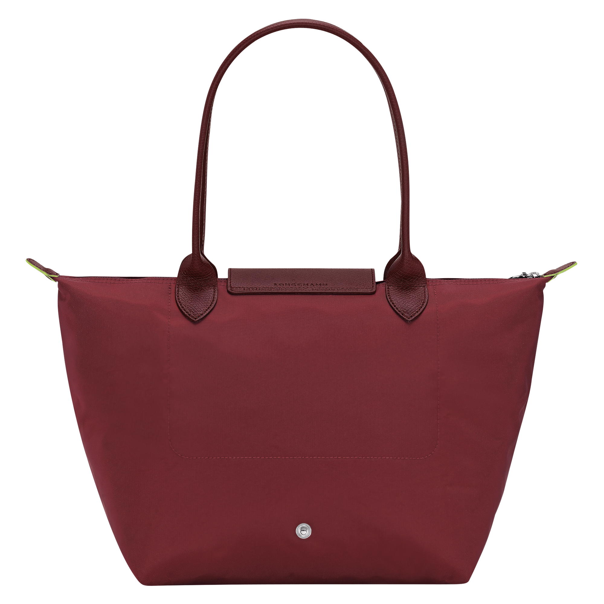 Le Pliage Green M Tote bag / Pomegranate - Recycled canvas - Image 4