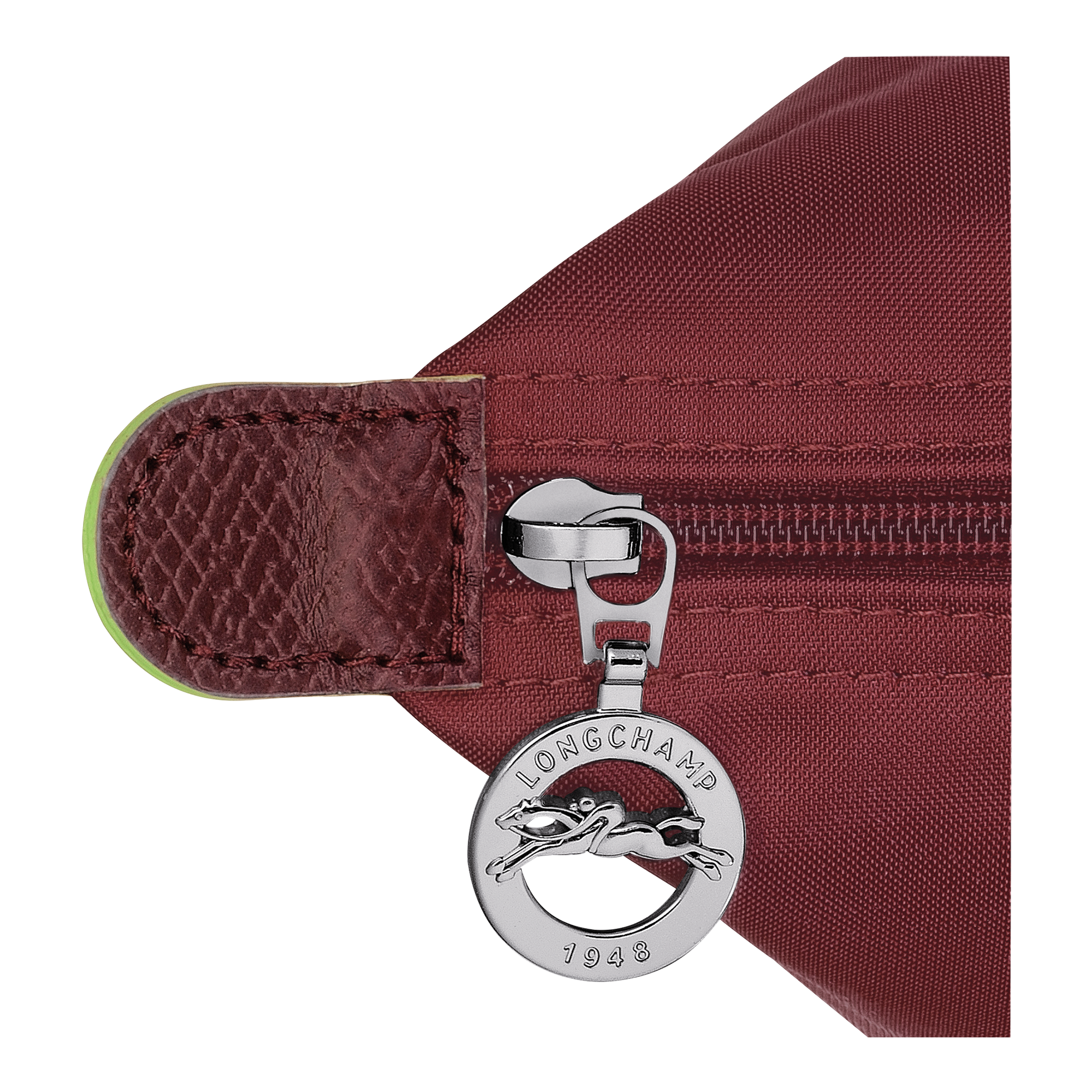 Le Pliage Green M Tote bag / Pomegranate - Recycled canvas - Image 6