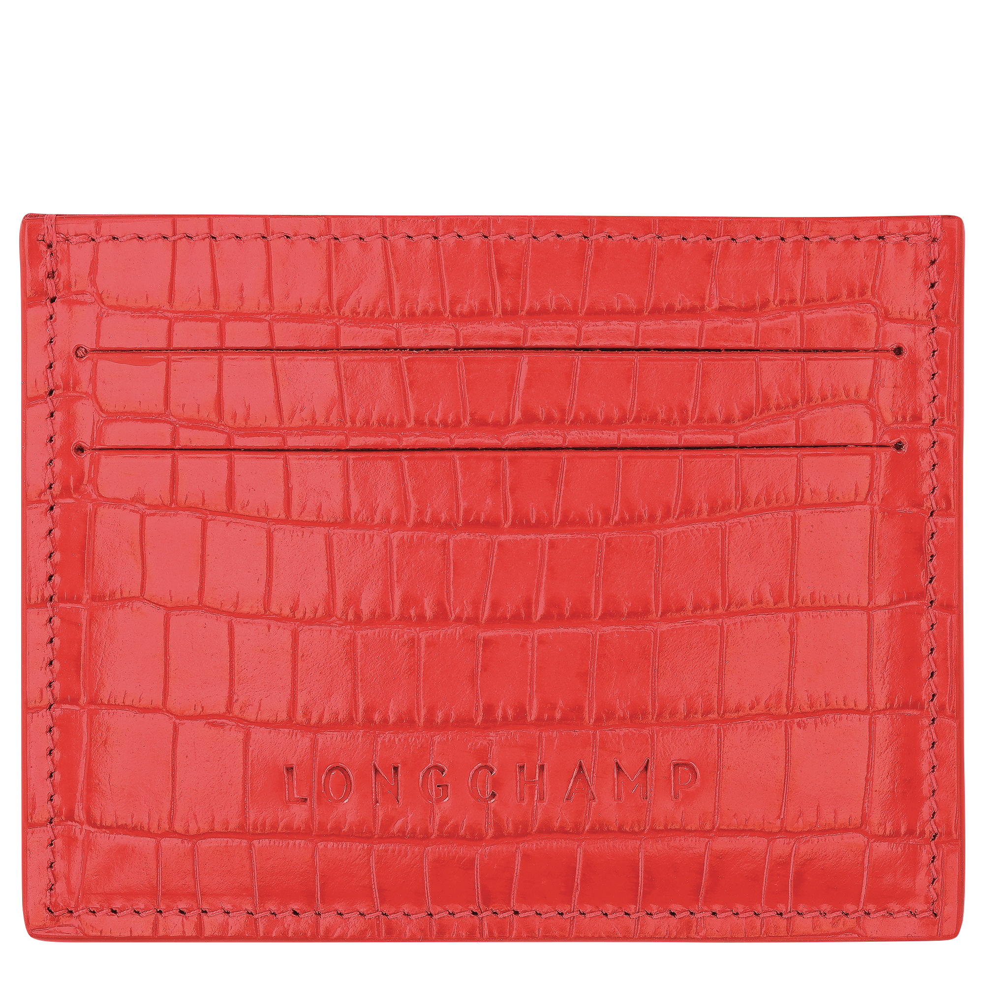 Longchamp Pocket Card holder / Vermilion - Leather