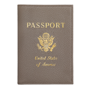 Le Foulonné Passport cover / Turtledove - Leather