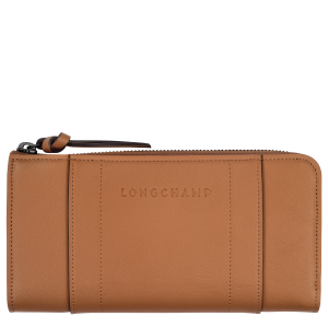 Longchamp 3D Zip around wallet / Natural - Leather