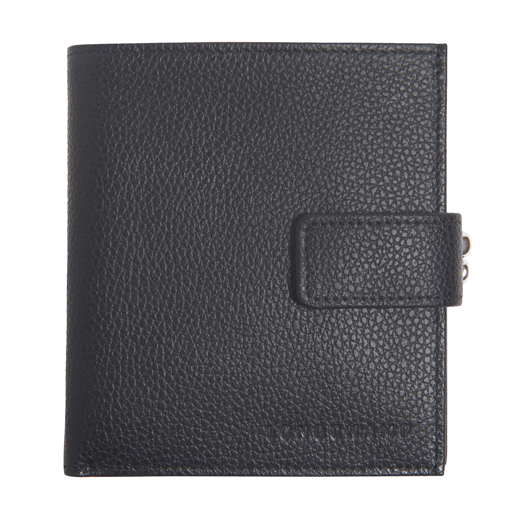 Le Foulonné Compact wallet / Black - Leather