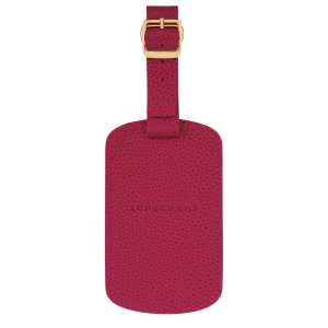 Le Foulonné Luggage tag / Beetroot - Leather